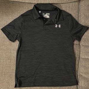 Under Armour heat gear polo tee size small youth